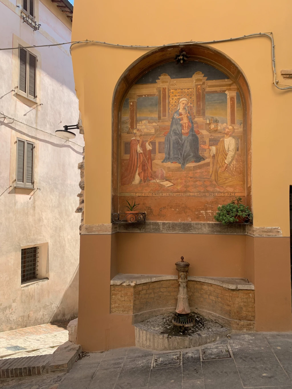 Outdoor Fresco on the streets of Spello - Umbria