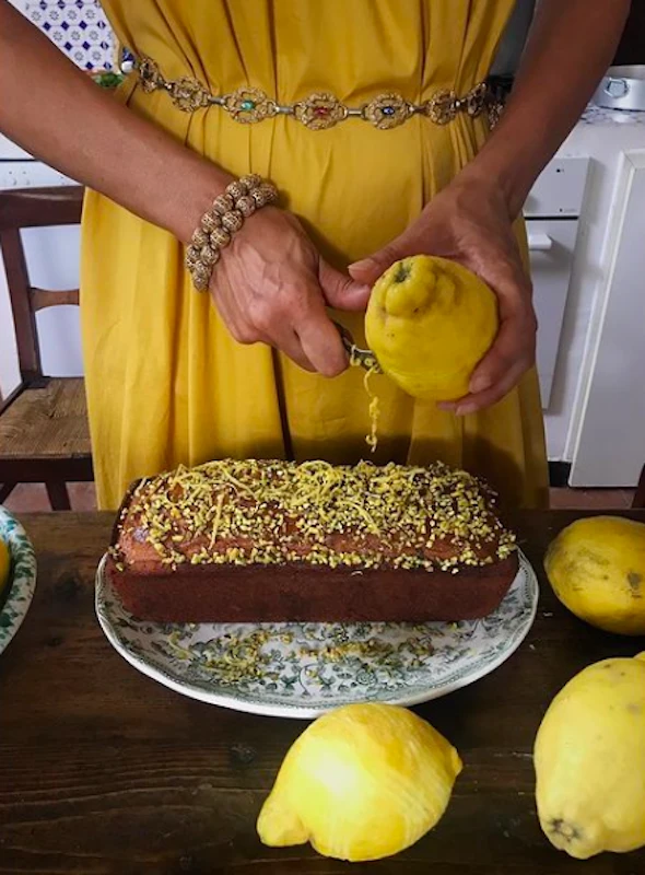 Lemon Pistachio Pound Cake | Torta al limone e pistacchio