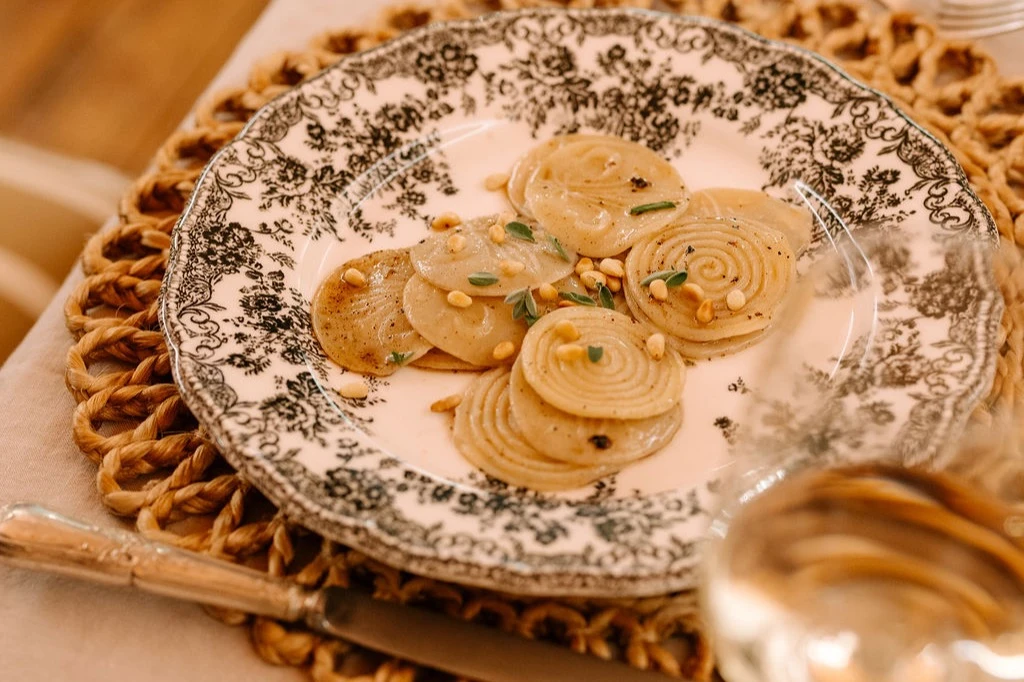 Handmade Croxetti Pasta by Chef Grazia