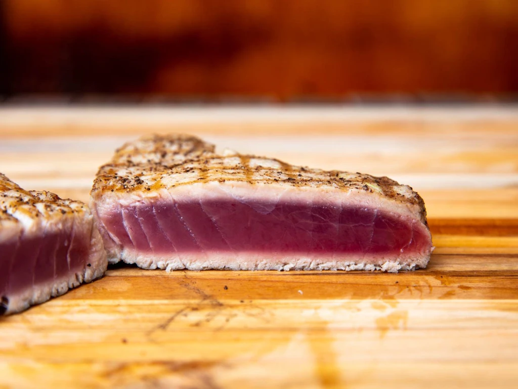 Fresh Tuna instead of tinned tuna is used in this dish
