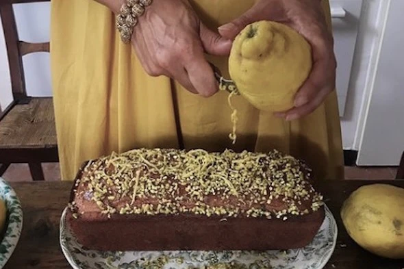 Lemon Pistachio Pound Cake
