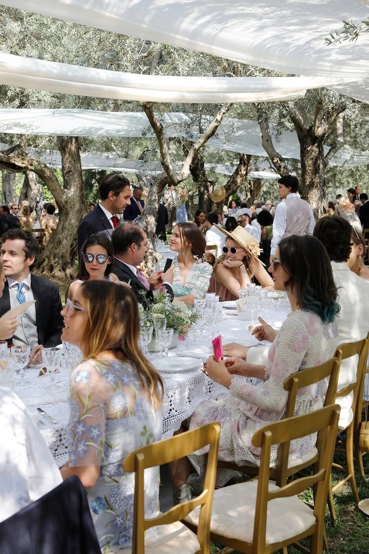 An Italian Wedding underneath the olive trees in Tuscany