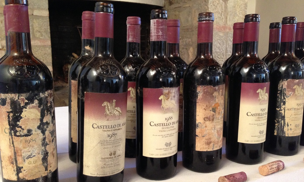 Wine of Castello di Ama, enoteca at Castello di Ama is open for wine tasting