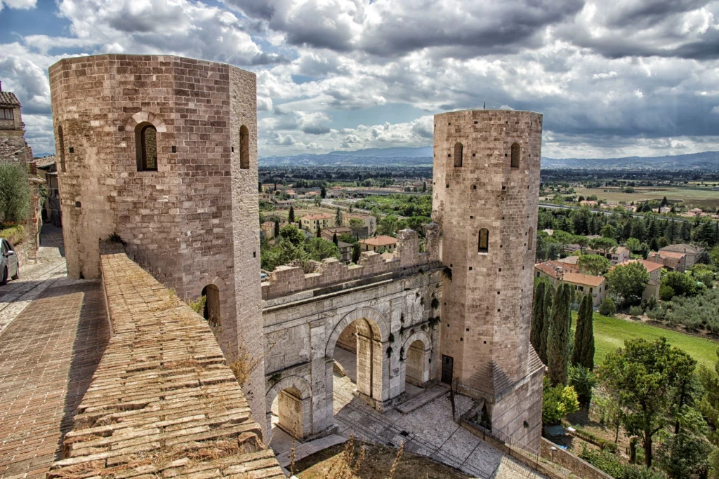 the famous gates of Spello Umbria