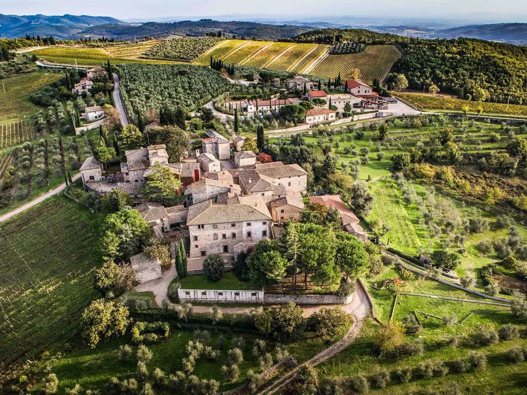 medieval hilltop town Castello di Ama