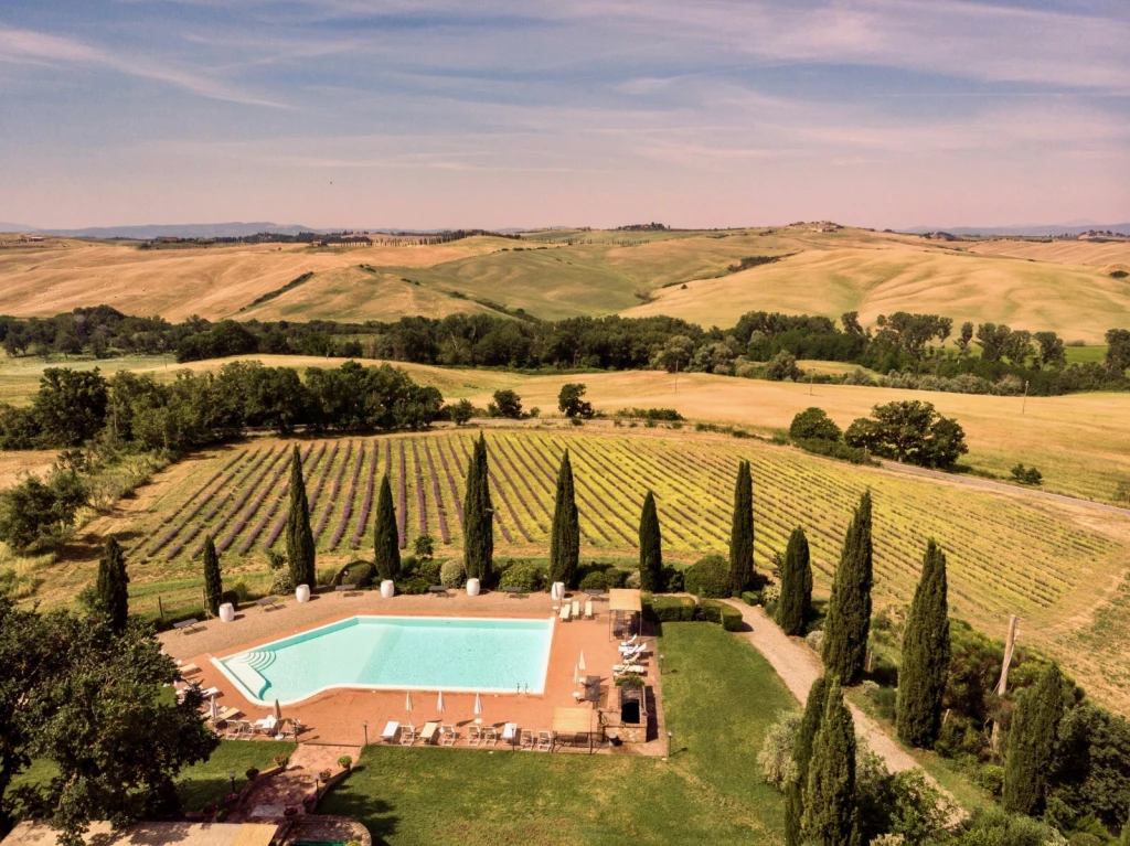 Luxury Villa  is in the heart of Tuscany, surrounded by nature and cypresses