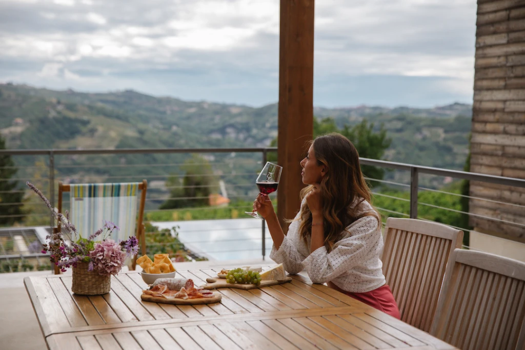 Wine order service   Bevino!  This is an ideal way to taste the local food and wine in comfort of the terrace or the dining room