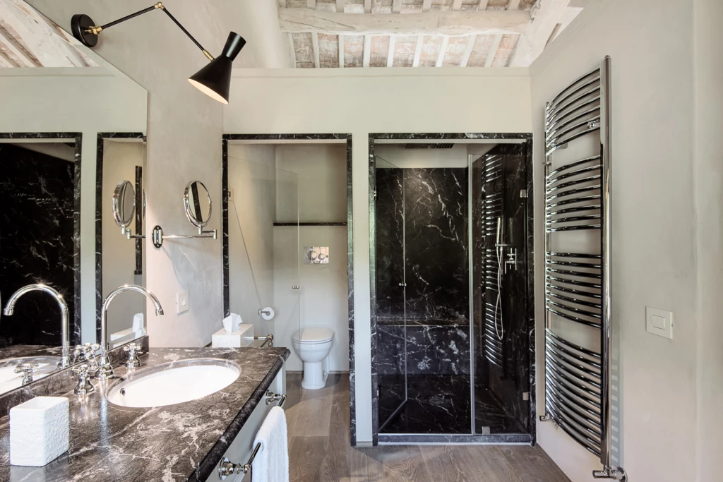 Luxurious marble bathrooms, en-suite with every bedroom