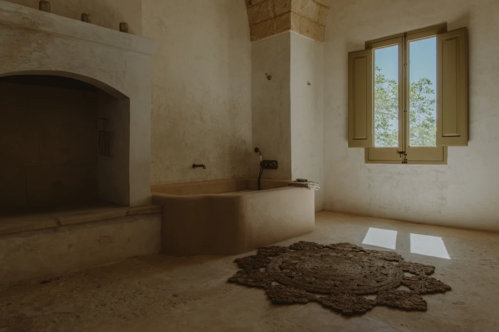 A former watch tower transformed into a luxury villa in the rural countryside of Salento near the historical town of Nardo and only a short distance to the white sandy shore beaches