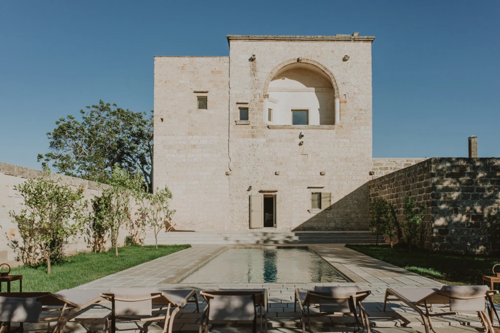 A former watch tower transformed into a luxury villa