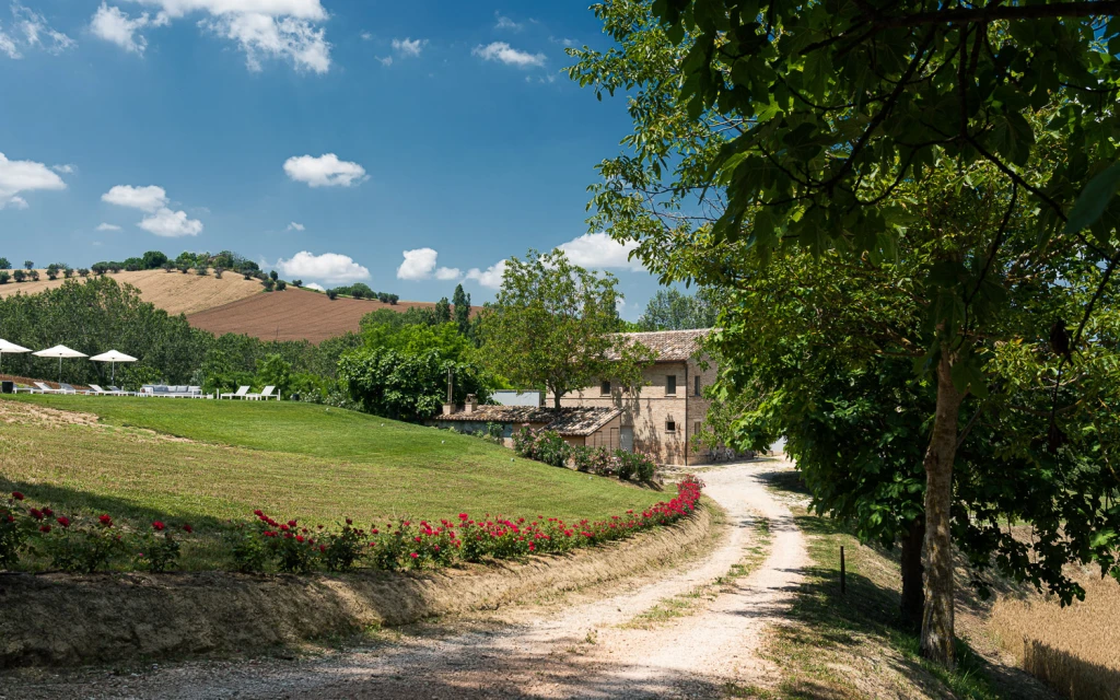 Set among rolling hills and lush fields in the enchanting Italian region of Le Marche, Villa Rivo