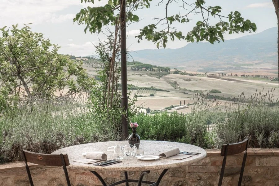 Podere Il Casale - Slow food restaurant near Pienza with amazing view over the Val d'Orsia